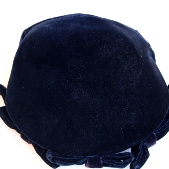 Womens 1920 Vintage Style Velvet Beret Hat Chic Cap - Picture 6 of 14